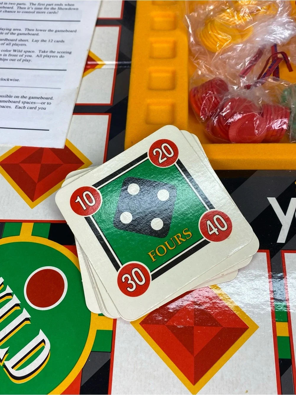 Vintage Showdown Yahtzee Dice Board Game Milton Bradley 1991 Shake Steel & Score